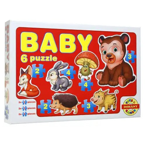 Mađarski proizvođač Baby Puzzle šumske životinje - D-Toys Cene