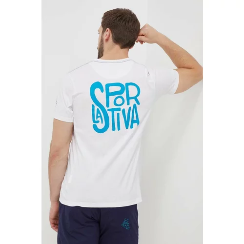 La Sportiva Majica kratkih rukava Back Logo za muškarce, boja: bijela, s tiskom, F04000000