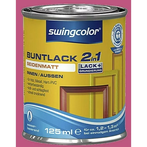 SWINGCOLOR Barvni lak 2v1 Swingcolor (magenta, svilnato mat, 125 ml)