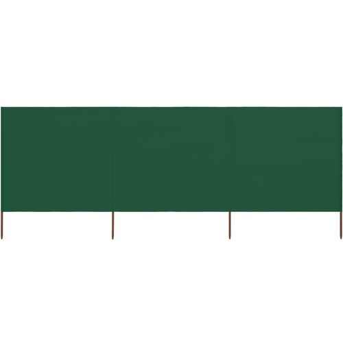  Vjetrobran s 3 panela od tkanine 400 x 160 cm zeleni Cijene