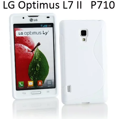  Gumijasti / gel etui S-Line za LG Optimus L7 II P710 - beli
