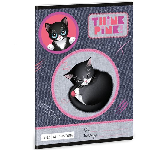 Ars Una Think Pink linirana bilježnica za 1. razred 14-32 A5 Cijene