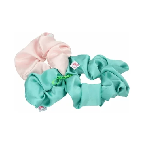 Miss Trucco gumice iz svile zelene in roza barve - medium
