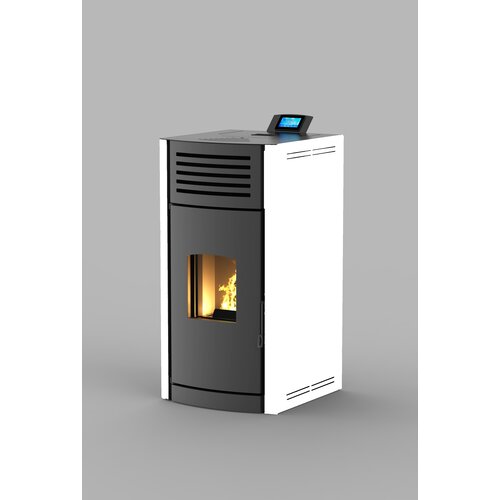 Mareli kamin na pelet onyx hydro 30 (4kW + 26kW) bela Slike