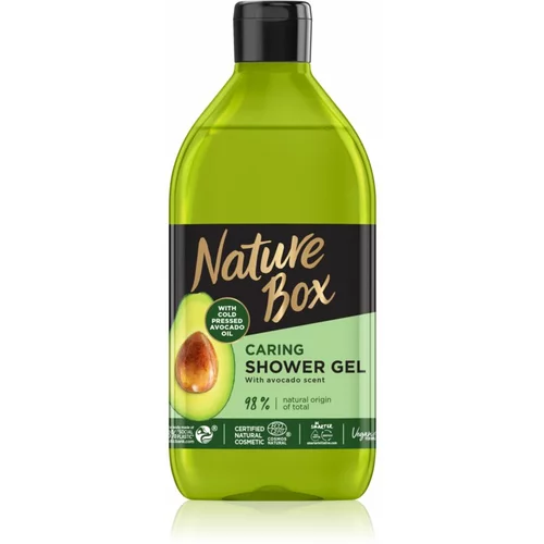 Nature Box Avocado negovalni gel za prhanje z avokadom 385 ml