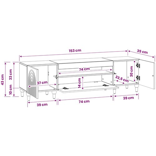  LED TV kabinet Betonska siva Konstruirano drvo Slike