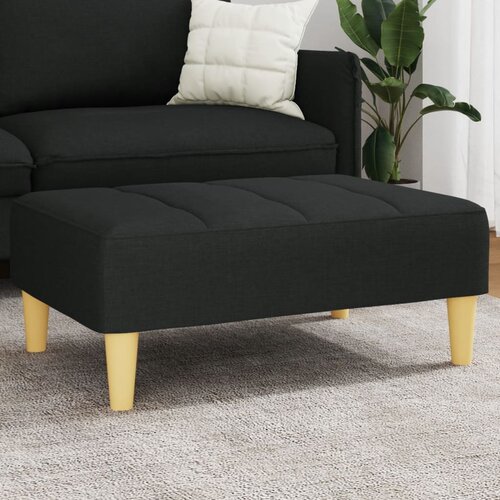vidaXL Stolček za noge črn 77x55x31 cm blago Cene