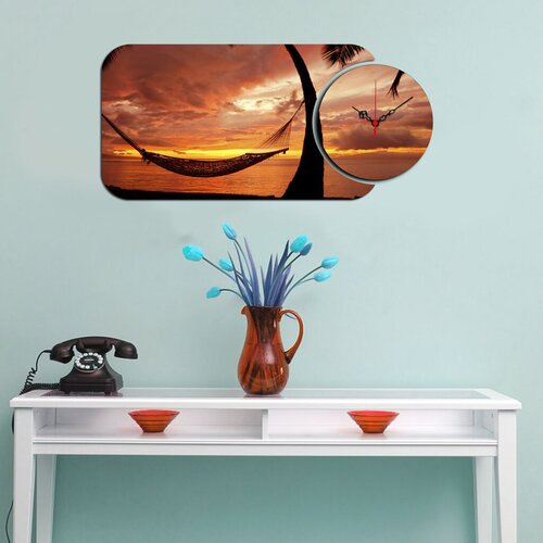 Wallity zidni sat YMS-04, 68x32 cm, 2 dela Cene
