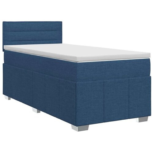  Boxspring krevet s madracem Plava 90 x 200 cm Tkanina - Plava 90 x 200 cm Dizajn linija Slike