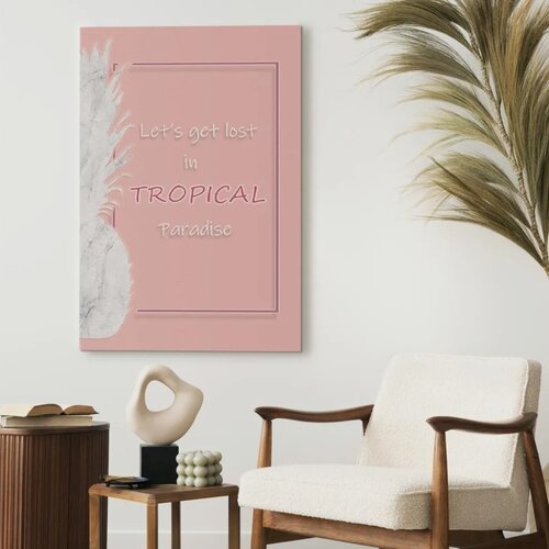  Slika - Let\&amp;#039;s Get Lost in Tropical Paradise (1 Part) Vertical 20x30 Na talijanskom platnu Slike