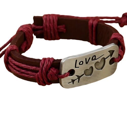 IZMAEL Narukvica Heart Arrow - Bordo Cene