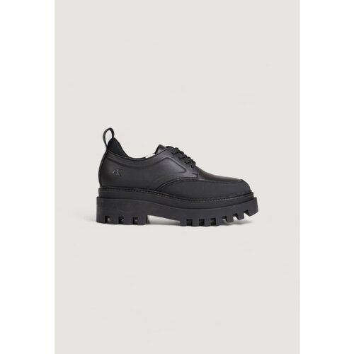 Calvin Klein Jeans Nizke superge FLATFORM LACEUP DERB YW0YW01502 Črna Cene