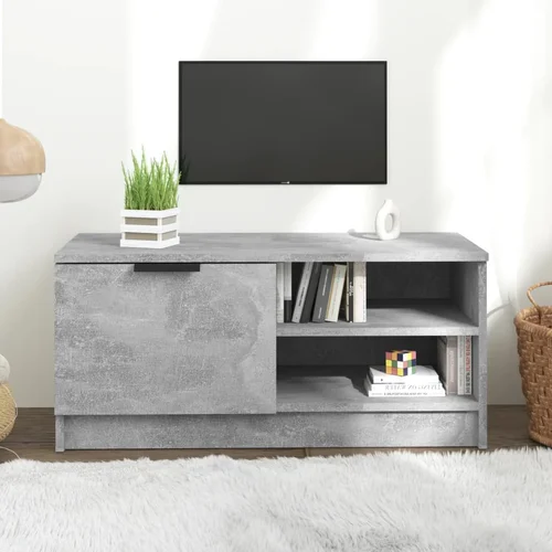 The Living Store TV omarica betonsko siva 80x35x36,5 cm konstruiran les - TV Omarica, (21624868)