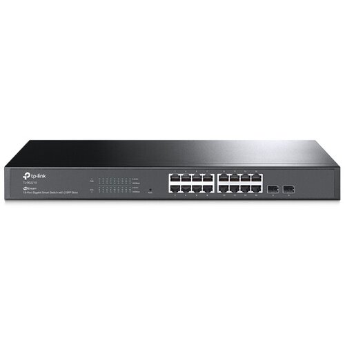 Tp-link TL-SG2218 JetStream 16-Port Gigabit Smart Switch with 2Gigabit SFP Slots, 16&amp;times; Gigabit RJ45 Ports, 2&amp;times; Gigabit SFP Slots,1U 19-inch Rack-mountab Slike