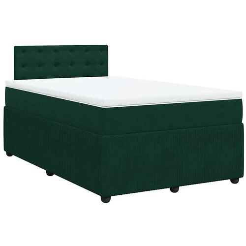 Box spring krevet s madracem tamnozeleni 120x200 cm bar&amp;scaron;unasti Slike