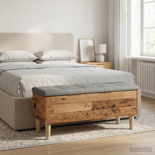  Klupa za odlaganje s jastučićem Staro drvo 102 x 42 x 46 cm Cijene
