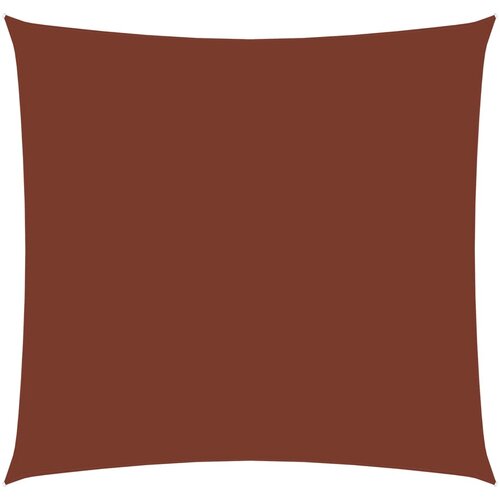 vidaXL Senčno jadro oksford blago kvadratno 5x5 m terakota, (20610938) Cene