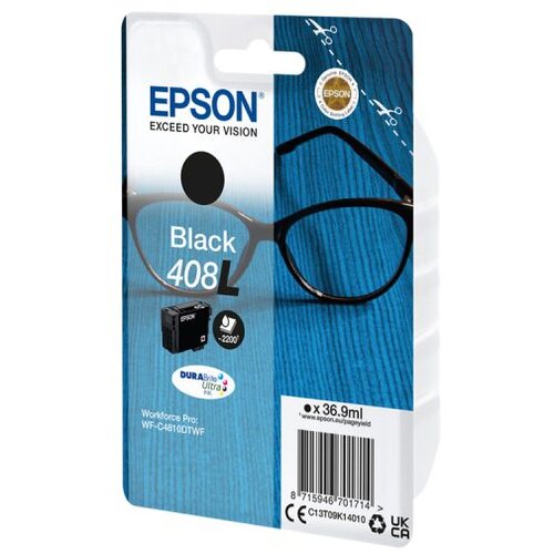 Epson Tinta DURABrite Ultra Spectacles 408/408L Black ,C13T09J14010 Slike