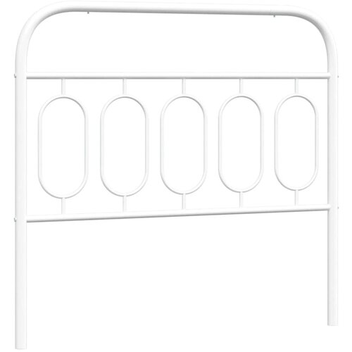 Maison Chic kovinsko posteljno vzglavje - vzglavna omarica - nočna omarica belo 107 cm, (21705240) Cene