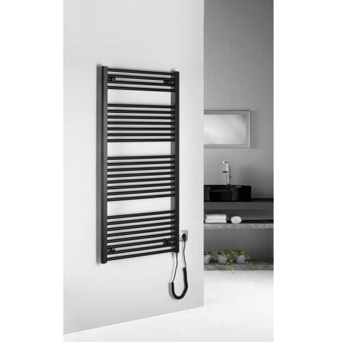 Aqualine kupatilski električni radijator direct-e 600W 132x60 cm mat crne boje Slike