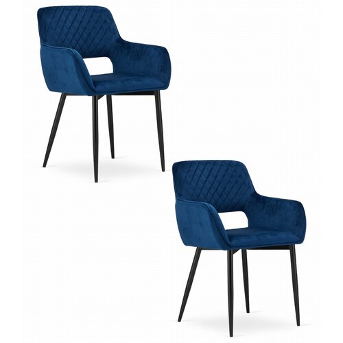 Brandless AMALFI Stol - Modri ​​žamet x 2, (22030444) Slike