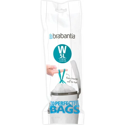 Brabantia PerfectFit vrečke za smeti za Bo Touch Bin v roli - 5L (W) - 20 kosov