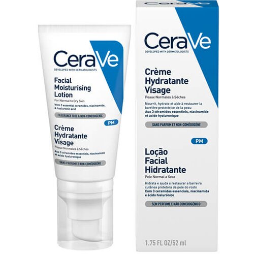 CeraVe hidratantna nega za lice za normalnu do suvu kožu, 52 ml Slike