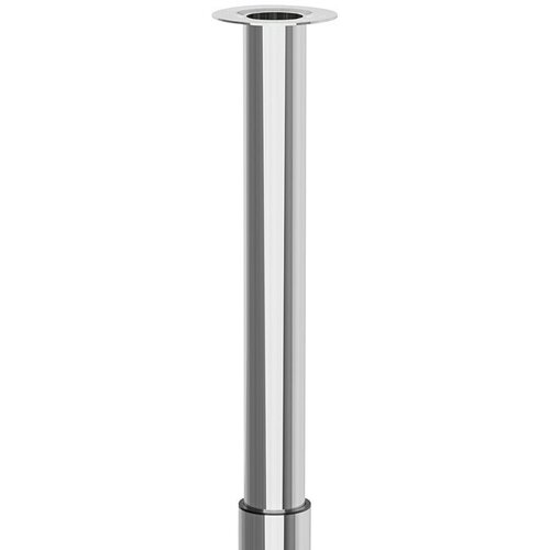 WALTECO Teleskopska pohištvena noga (Š x Do: 6 x 6 cm, Nastavitev višine: 70 cm - 110 cm, Nosilnost izdelka: 80 kg, Jeklo, Srebrna, Okrogle oblike) Cene