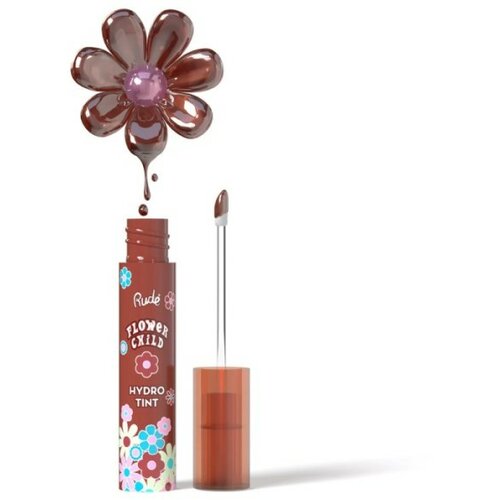 Rude Cosmetics tečni hidratantni ruž za usne FLOWER CHILD Chocolate Cosmo 3g Slike