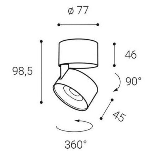  LED2 - LED spot svetiljka KLIP ON LED/11W/230V crna Slike