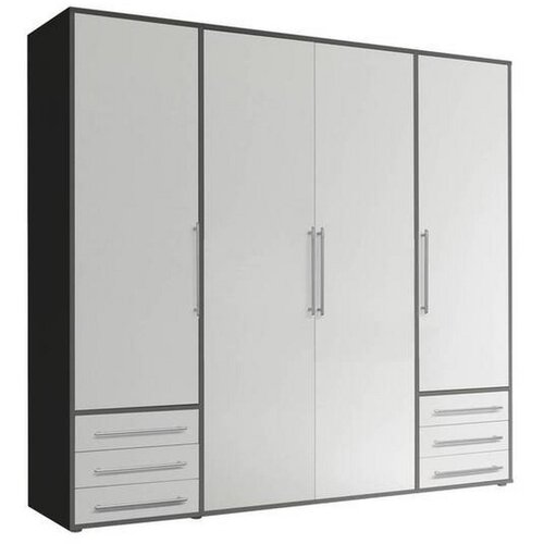 Modern Living omara s klasičnimi vrati lyss, bela, grafit, 206 cm Slike
