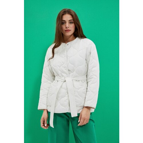 Moodo Quilted jacket with waist belt Cene