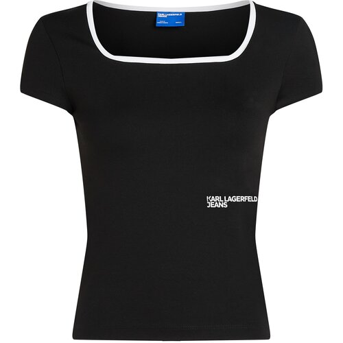 Karl Lagerfeld jeans Majica crna / bijela Slike
