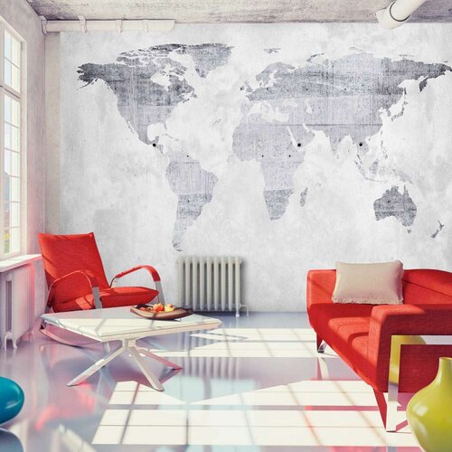  Samoljepljiva foto tapeta - Concrete Map 245x175 Cene