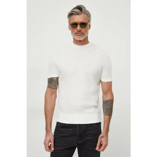 Armani_Exchange Kratka majica moški, bela barva