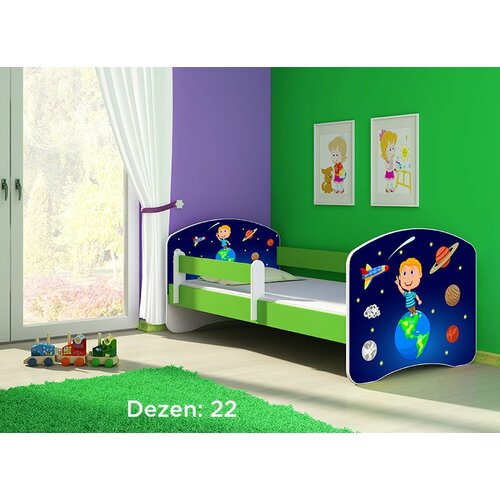 ACMA dečiji krevet II 160x80 + dušek 6 cm GREEN22 Slike