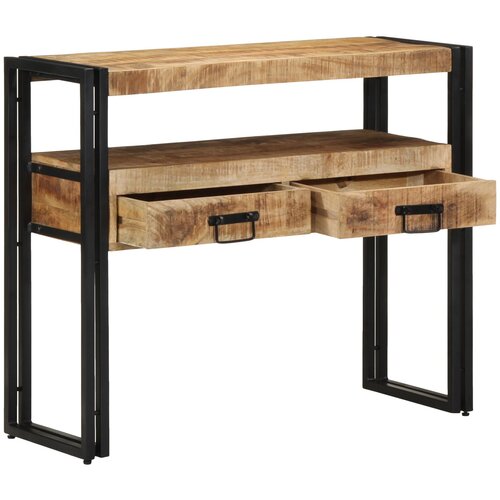vidaXL Stranske mize Naravni mango les Trden mango les 90 x 33 x 75 cm Cene