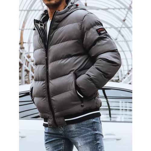DStreet Reversible men's winter gray jacket TX4198
