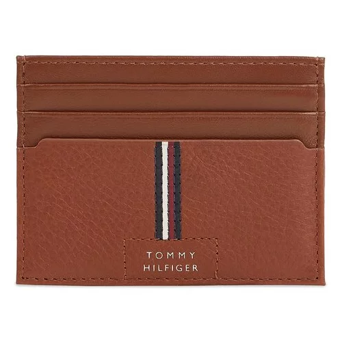 Tommy Hilfiger Etui za kreditne kartice Th Premium Leather Cc Holder AM0AM12186 Rjava