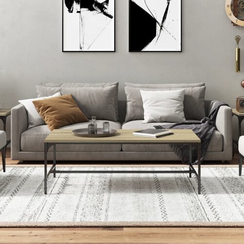  Stolić za kavu boja hrasta 100 x 50 x 35 cm konstruirano drvo Slike