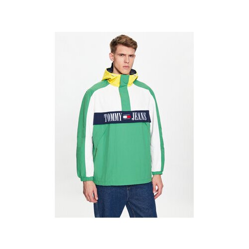 Tommy Jeans Anorak Chicago Archive DM0DM15912 Zelena Relaxed Fit Slike