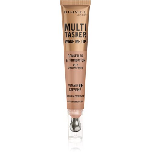 Rimmel London Multi-Tasker Wake Me Up puder in korektor za osvetlitev kože odtenek 55 Classic Beige 20 ml Slike