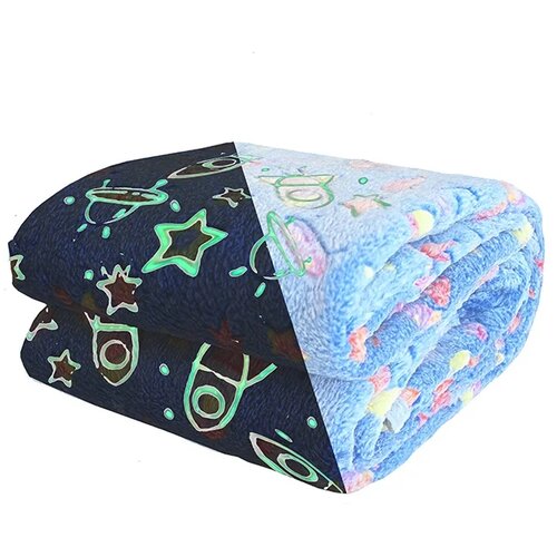 Bbo Ćebe za bebe 632-SPACE, 95x120 cm, Plavo Slike