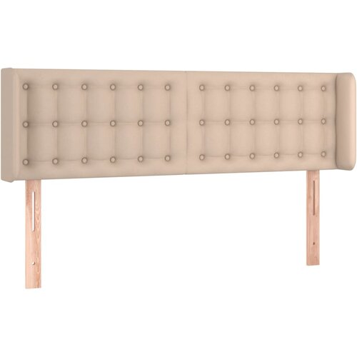  LED uzglavlje boja cappuccina 147x16x78/88 cm od umjetne kože Slike
