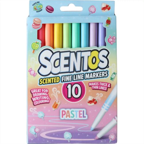 Wecool Scentos Di&scaron;eči, fino oblikovani flomaster, pastelne barve, 10 kosov Cene