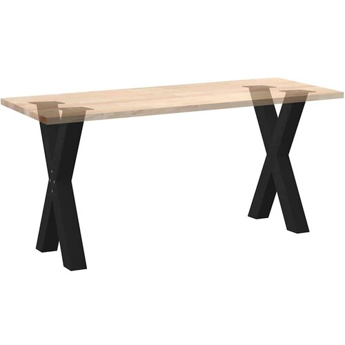 VidaXL Noge blagovaonski stol X-oblika 2 kom crne 60x(72-73) cm čelik Slike