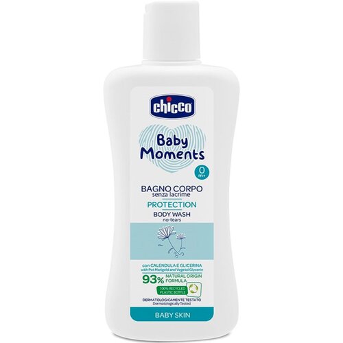 Chicco Baby Moments &amp;scaron;ampon za celotno telo za otroke 200 ml Slike