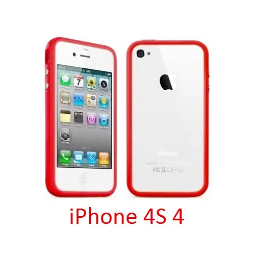 Bumper / okvir - Apple iPhone 4S / iPhone 4 (kovinski gumbi) - več barv