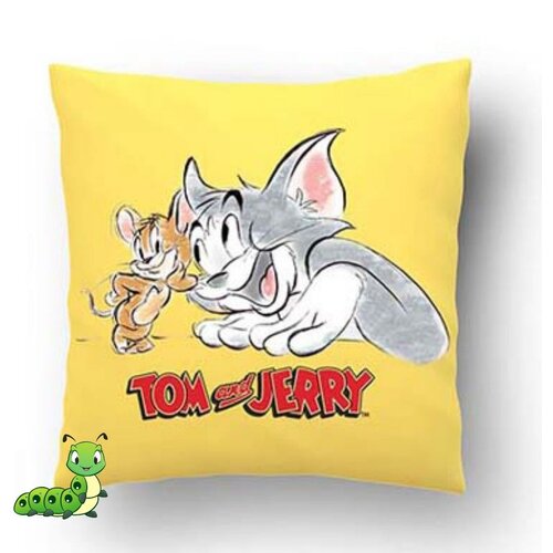 Gusenica Ukrasni jastuk tom & jerry žuti Cene