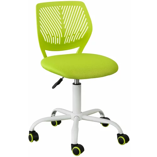 SoBuy študijski stol na kolesih zelene barve v skandinavskem slogu, (20815485)